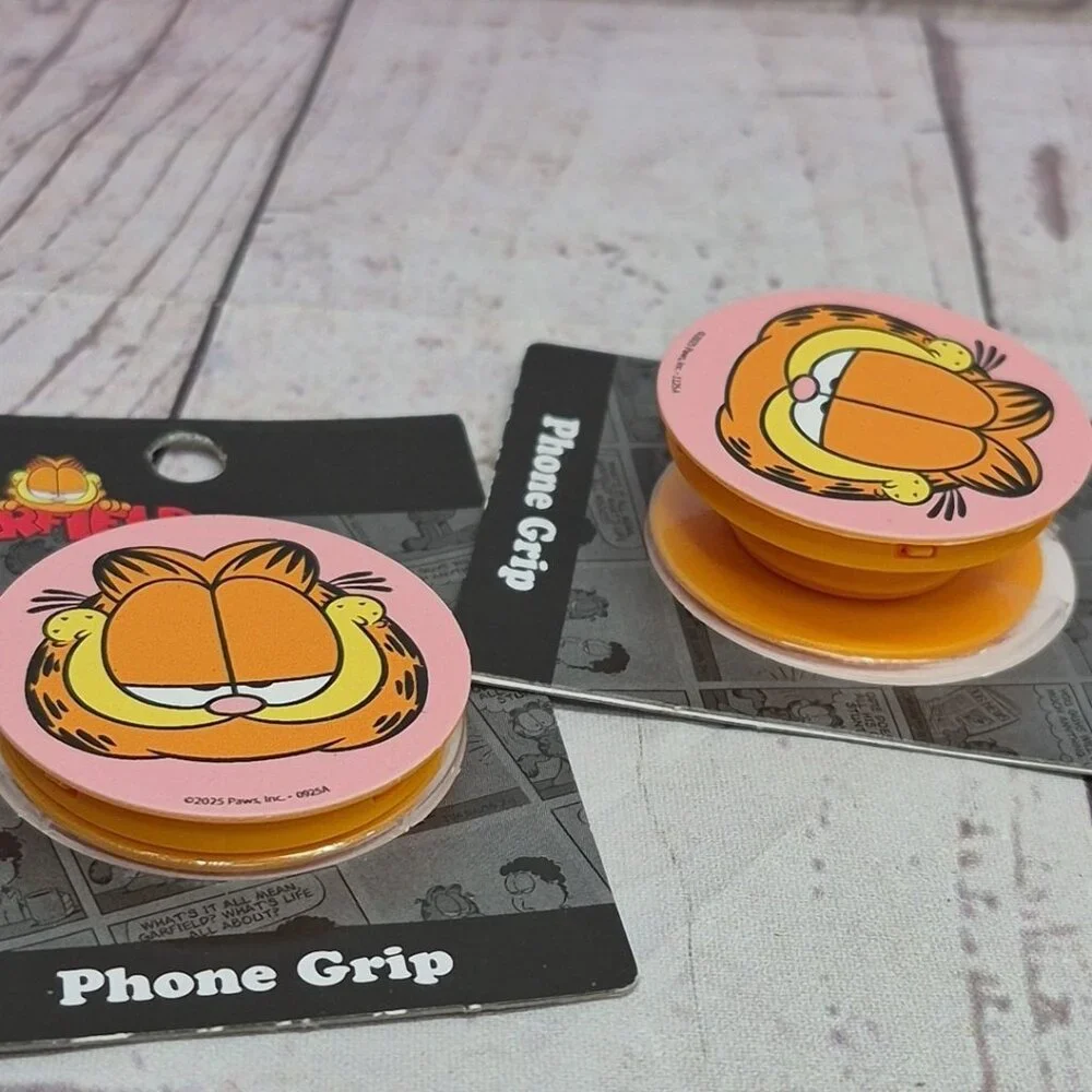 Lot Of 2~Nickelodeon Garfield‎ Cell Phone Grip~Officially Licensed~New